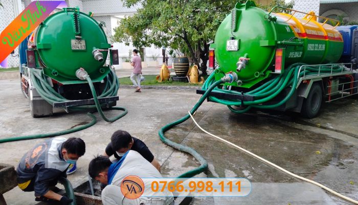 dịch vụ hút hầm cầu tại Quận 7 của công ty Môi trường Văn Anh